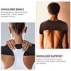 EXCEART Double Shoulder Brace Stability Compression Sleeve Back Shoulder Support