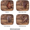 Classic Monogram Branding Iron Wood Steak Plate | BBQ Fans