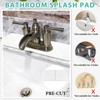Tioncy 2 Pcs Faucet Mat Sink Splash Guard Oval-hole Oval