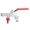 90 Degree Double Valve Water Tap 1/2" Brass Faucet Home
