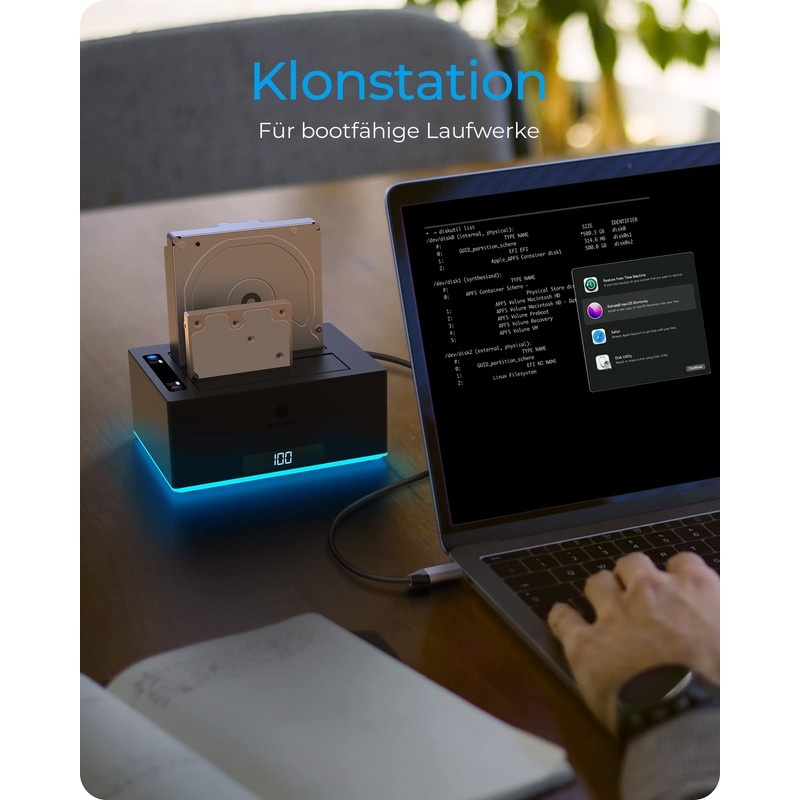 ICY BOX USB 3.0 2-Way Hard Drive Docking Station for