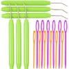 WILLBOND Knitting Loom Hooks, Crochet Hook Set, 6 Pcs Green