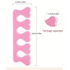 Toe Separators for Pedicure, Pink Foam Spacers, 10cm/3.94in Length, Professional