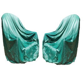 2 Pack: Adirondack Chair Cover from Patio Style Concepts Embossed Vinyl Protect Patio Furniture Green