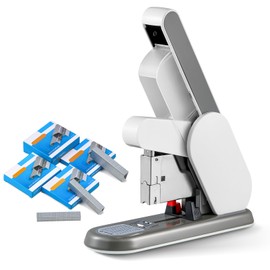 CGOLDENWALL Heavy Duty Stapler with 4000 Staples, MAX. 190 Sheets, Anti-Jam & Abor-Saving, for Office School Home (1000 Pcs Each of 23/8, 23/10, 23/13 & 23/23 Staples)