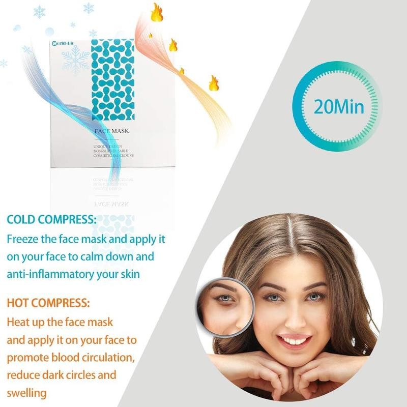 Cold Therapy Face Mask for Migraine & TMJ Relief, Reusable