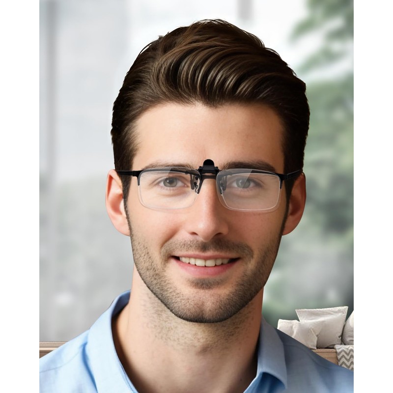 TERAISE Reading Glasses Clip On Magnifiers for Eyeglasses, Blue Light