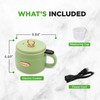 NutriChef 1.6 QT Portable Electric Rice Cooker & Lunch Maker