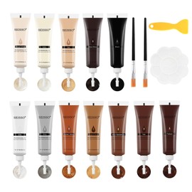 SEISSO Wood Scratch Repair, Flooring Repair Cream, Scratch Removal, Floor Repair, Door Repair, Scratch Hide, Scratch Removal, Wooden Furniture Repair (12 Color Set 2)