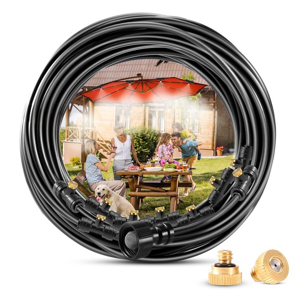 Homasky Misters for Outside Patio, 50 FT Misting System for