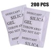 Pack of 200 Silica Gel Dry Bags, Absorbs Moisture, Multipurpose