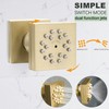 2 Functions Brass Shower Body Sprayer Jet in Wall, Rainfall
