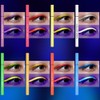 LOPHE Colourful Eyeliner Set, 8 Colours, Wipe and Waterproof Coloured