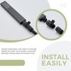 Aomasi Shower Head Valve Shut- off, Matte Black Flow Restrictor