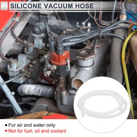 RATCHROLL 1 Pcs Silicone Vacuum Tubing Hose High Temperature 3.3FT 3/16" 4mm ID 2.5mm Thickness Automotive Vacuum Line 130PSI Max Pressure Clear