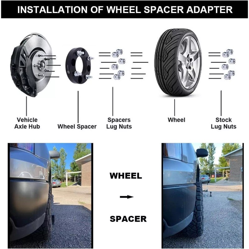 Unbranded 4pc 4x137 to 4x156 Wheel Adapters 1" w/ 12x1.5