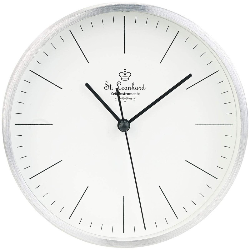 St. Leonhard Modern Aluminium Table & Wall Clock with Quartz