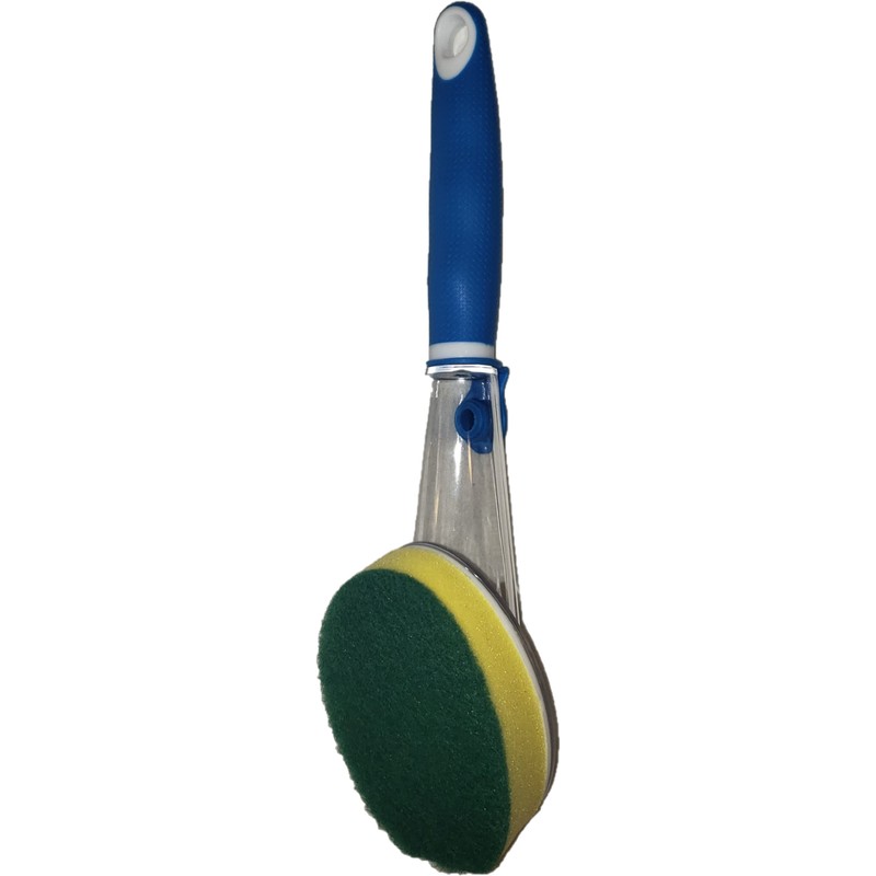 Soap Dispensing Brush Kitchen Bathroom Cleaning Supplies Scrubbing Brush -