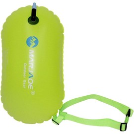 simhoa Boya de natación Inflable, Flotador de Remolque Ligero para de Aguas Abiertas, Deporte acuático, Entrenamiento Seguro, Carreras