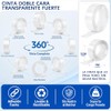 3 Rollos7M Cinta Doble Cara Extrafuerte,Reutilizable Nano Tape con tijeras,