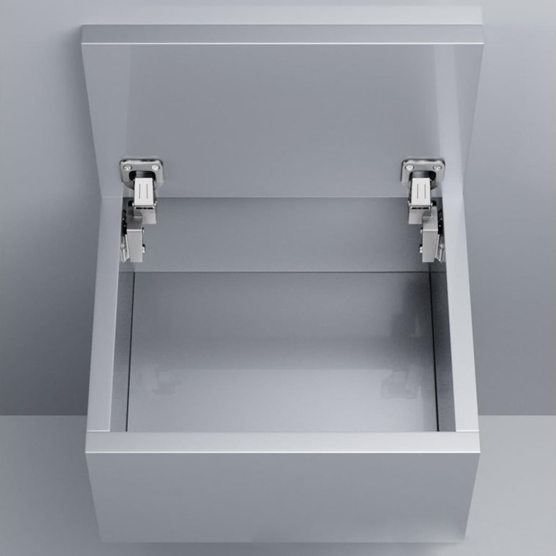 10 Pack (5 Pairs) Side-Mounted Hinges for Floor Cabinets, Dressers,