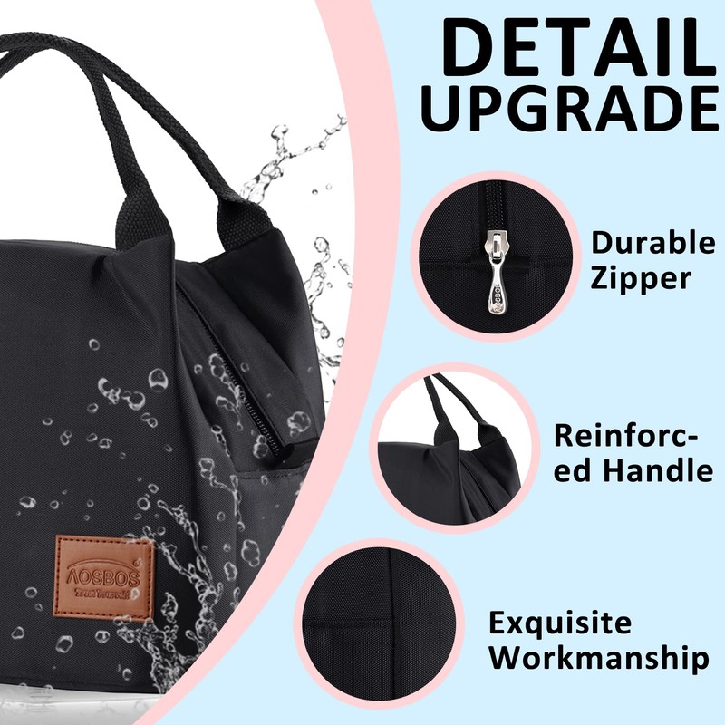 Cool Bag Small Light Insulated Lunch Bag for Work &