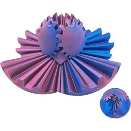 Gear Ball 3D Printed Gear Ball Rotating Ball Or Cube Fidget Toy, 3Dprints Gearball Fidgets Toy for Stress and Anxiety Relaxing, Into Any Shape You Want, Ideal for Sensory Needs.New-1