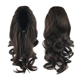 CEXIN Wig, Ponytail, Elastic Clip, 2 Types, Extension, Loose and Fluffy, Curl, Long, Medium, Partial Wig, Point Wig, Extension, Heat Resistant, Squeeze Rubber Type