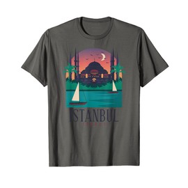 Istanbul Turkey Sailing Boat Turkish Souvenir Gift T-Shirt