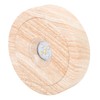 Wood Light Display Base 360 Degree Rotation Beech Grain Colorful