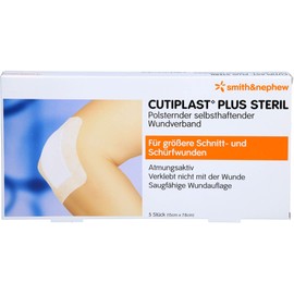 CUTIPLAST Plus Sterile 7.8 x 15 cm Dressing Pack of 5