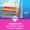 Ziploc Quart Food Storage Slider Bags, Power Shield Technology for