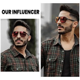 DUCO Aviator Sunglasses For Men Polarized Sunglasses Men UV Protection Carbon Fiber Temple Mens Sun glasses For Driving Red 3051