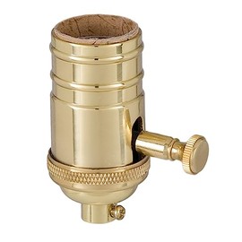 B&P Lamp® Edison Size Full Dimmer Socket in Brass