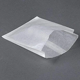 Royal7 Plain 6 x 7 x 3/4" Glassine Wet Wax Paper Sandwich Bags, Food Grade Grease Resistant Wax Gusseted Bag (200 Count)