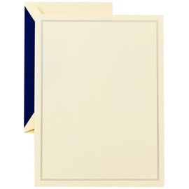 Crane & Co. Regent Blue Triple Hairline Half Sheet (CH3301)