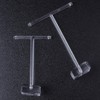 CENPEK 4 x Clear Acrylic T Shaped Earring Display Stand