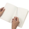 A5 Notebook Dotted Journal with Faux Leather Hardback Cover and