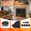 CADARA Fireplace Blocker Blanket Prevents Heat Loss, Magnetic Air Drafts