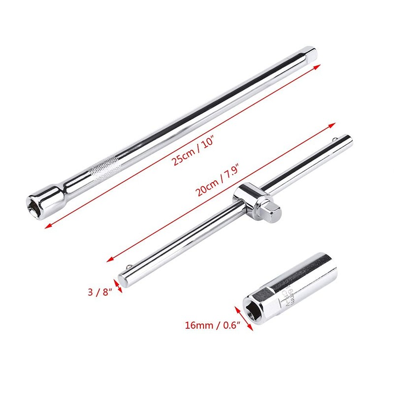 Spark Plug Wrench, Universal T Handle Spark Plug Wrench 16