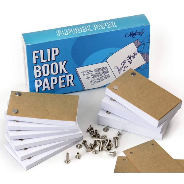 Blank Flipbook Paper With Holes - 1480 Pages (720 Sheets)