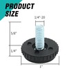 1/4-20 Stainless Steel Adjustable Furniture Levelers Screw in Threaded Leveling