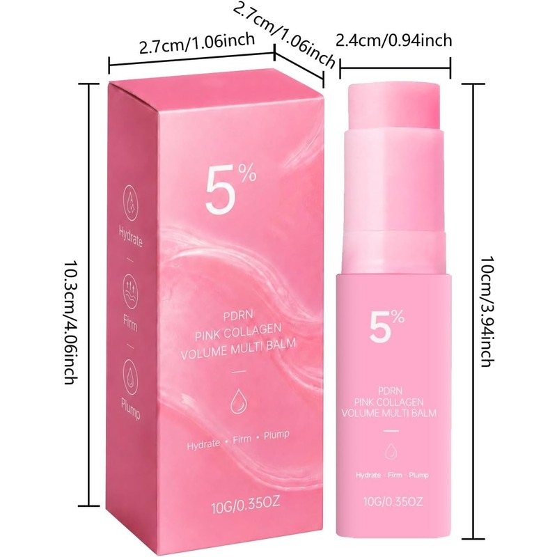 Barra Hidratante Multifunción de Colágeno Rosa, 2 pc