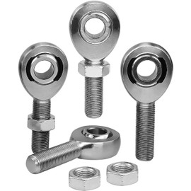 Upgrade 1/2” Heim Joints Rod End Kit with Jam Nuts Left and Right Hand Thread, 5" Chromoly Joints Panhard Rod Bar End Kit, 2 Set