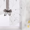 Yujiao Mao pack of 1 voile embroidered tie-top roman blinds,