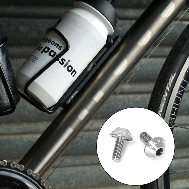 Ruimou 4pcs M5x12mm Screws Bicycle Water Bottle Holder Hex Bolts