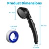 Marbrasse High Pressure Shower Head, 3-Settings Handheld Showerhead with ON/Off
