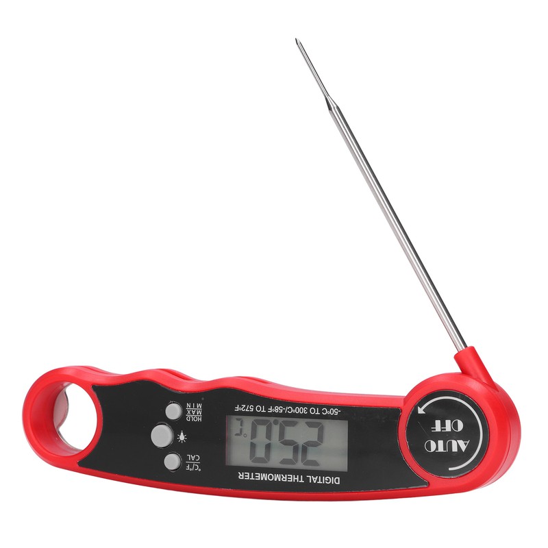 Food Thermometer Waterproof 304 Stainless Steel Folding Probe Fast Meat
