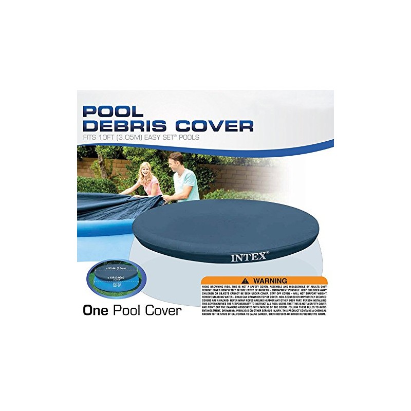 10-Foot Round Easy Set Pool Cover by Intex