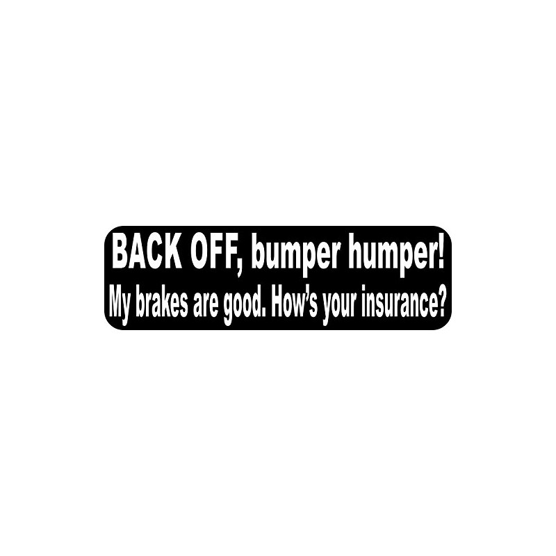StickerTalk Back Off Bumper Humper Magnet, 10 inches by 3